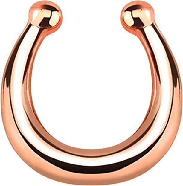 Star Piercing Fake Septum basic rosegold (Messing)