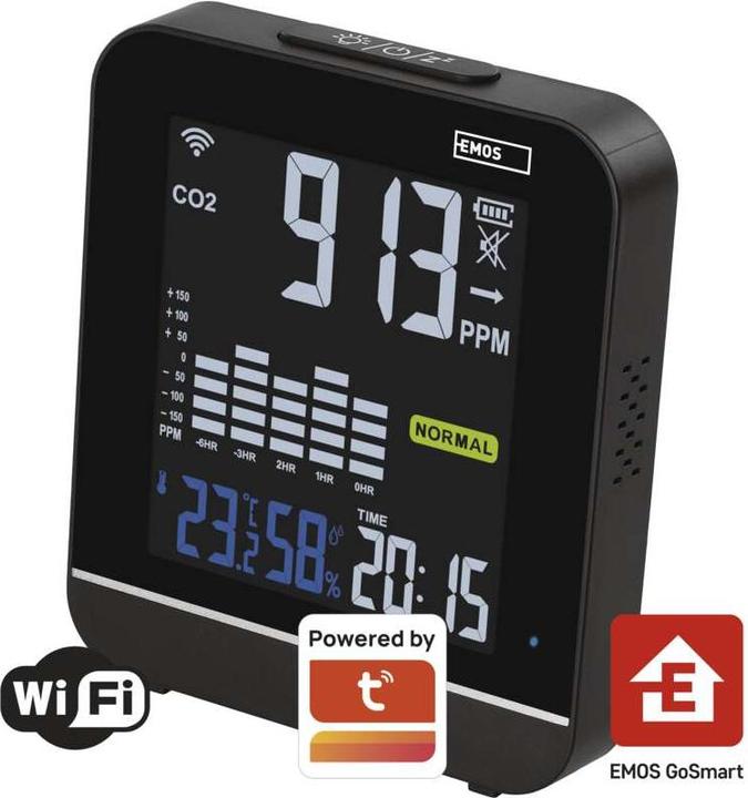 Produktbild Emos GoSmart Luftqualitätsanzeige E30300 mit WiFi
