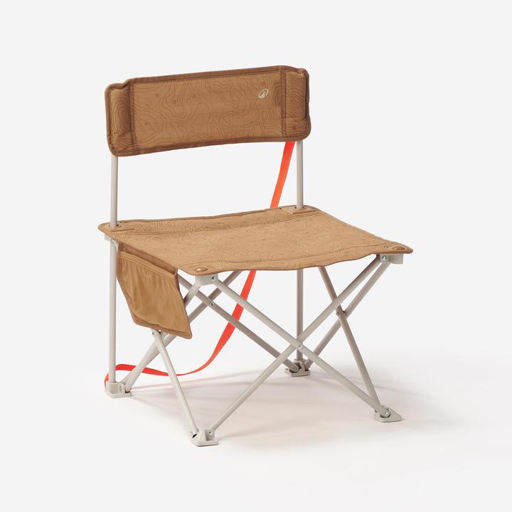 Quechua Campingstuhl niedrig 100 kompakt braun