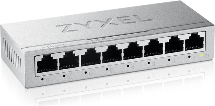 Produktbild Zyxel GS-108BV5-EU0101F, Unmanaged, L2, Gigabit Ethernet (10/100/1000) (8 Ports)
