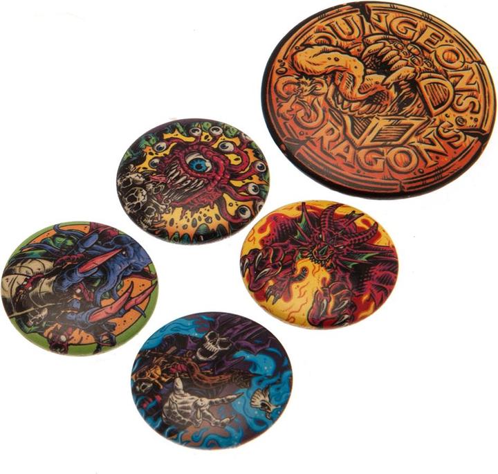 Immagine prodotto Dungeons & Dragons Set di badge (confezione da 5)