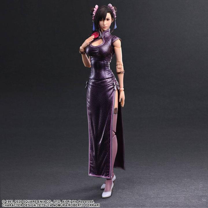 Actual product image Square Enix Final Fantasy VII Remake Play Arts Kai action figure Tifa Lockhart Sporty Dress Ver. 25 cm