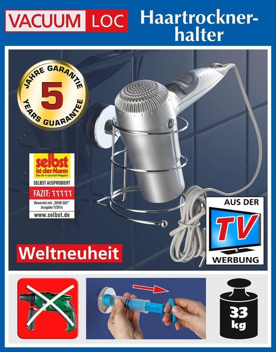 Image du produit Vacuum Loc Porte sèche-cheveux Vacuum-loc