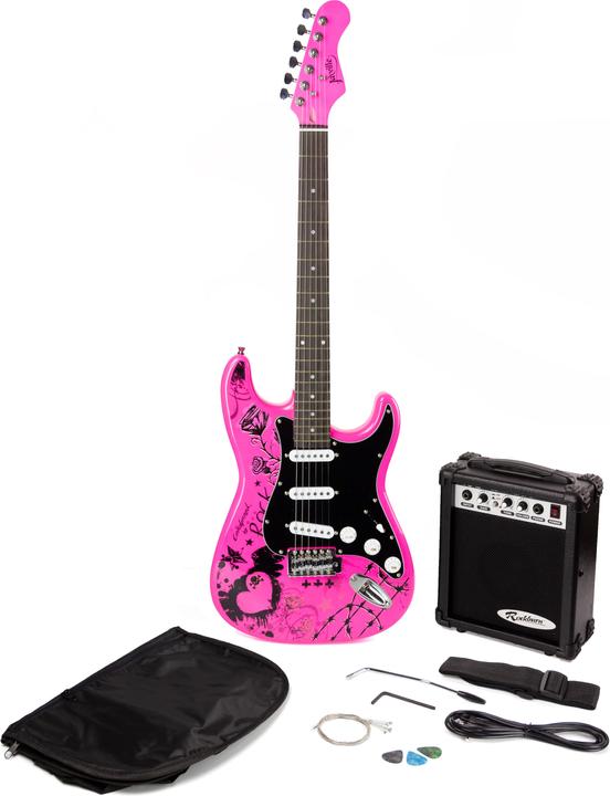PDT Jaxville Pink Punk Guitar Package