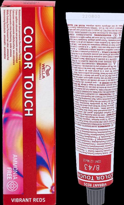 Image du produit Wella Colour Touch Rouge vibrant (8/43 Blond clair Rouge-Or Rouge-Or)