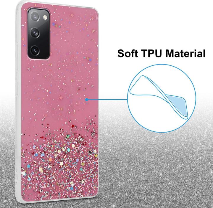 Actual product image Cadorabo TPU cover sparkling glitter (Samsung Galaxy S20 FE)