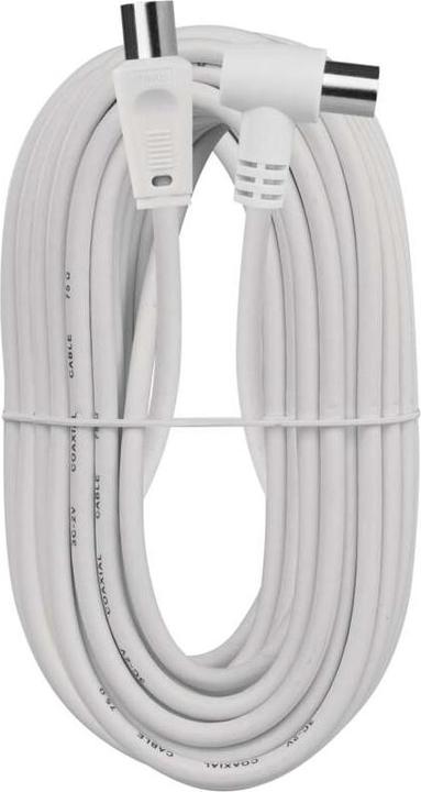 Produktbild Emos Antennen-Koaxialkabel, geschirmt 15m – Winkelstecker (Antennenkabel)