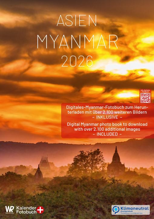 Produktbild WR Kalender Myanmar 2026 A3 hochformat mit grossem Kalendarium für Deine Einträge (Deutsch)