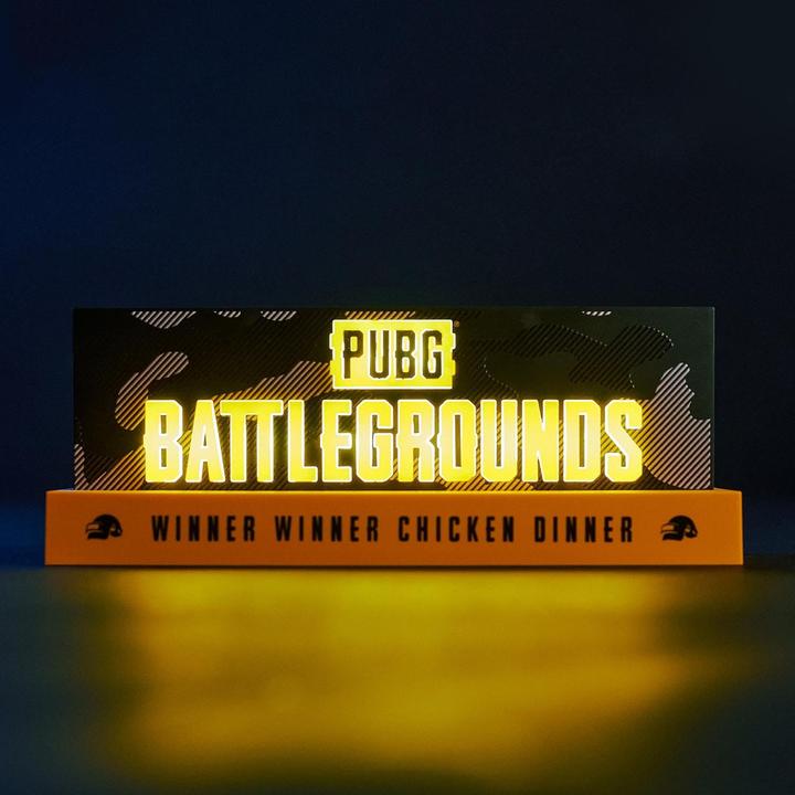 Actual product image Neamedia Playerunknown's Battlegrounds LED-Light Logo 22 cm