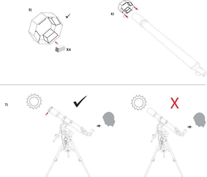 Actual product image Explore Scientific SaulÄ-s filtras teleskopams, Sun Catcher