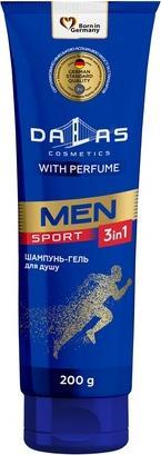 Dalas Dalasmen 3 In 1 Duschgel für Gesicht, Körper und Haar Sport 200ml (200 ml)