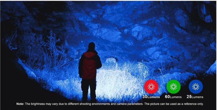Produktbild Olight Freyr LED Taschenlampe mit vier Farben (16 cm, 1750 lm)