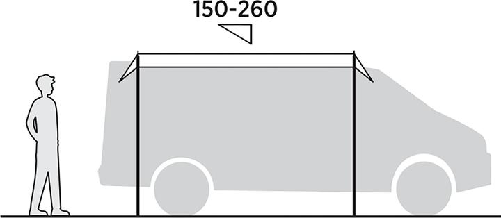 Immagine prodotto Easy Camp Busvordach Voss Canopy (grau, Modell 2025) (Tenda, 2.30 kg)