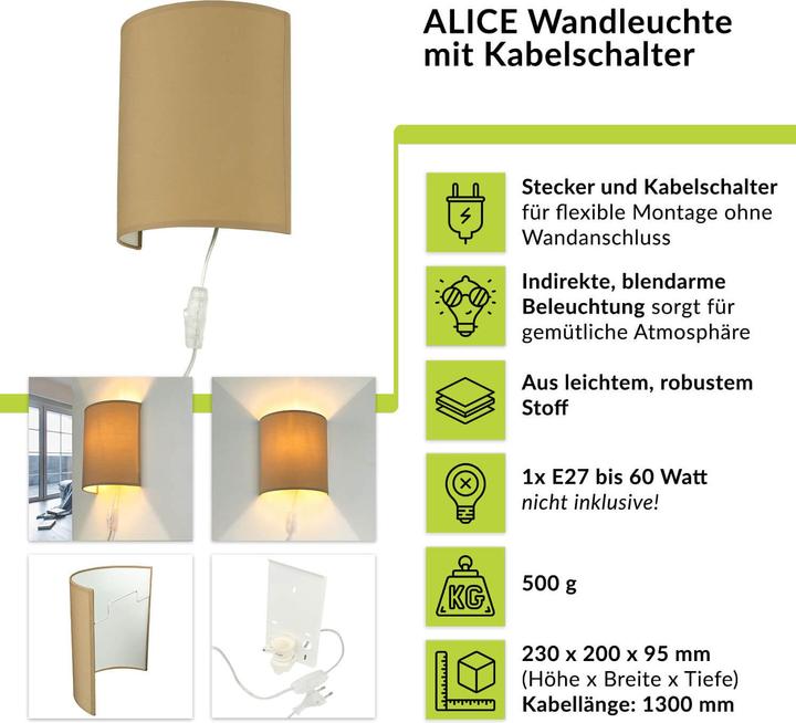 Produktbild Licht-Erlebnisse Alice (E27)