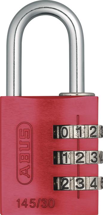 Produktbild Abus Zahlenschloss 145/20 Lock-Tag Rot Aluminium