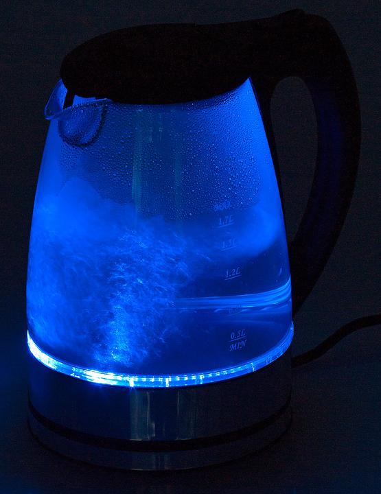 Image du produit Rosenstein & Söhne Chauffe-eau en verre avec éclairage LED bleu (1.70 l)