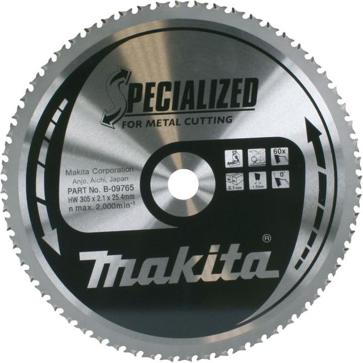 Image du produit Makita Lame de scie SPECIALIZED pour métal et acier inoxydable Ø 3055x100Z