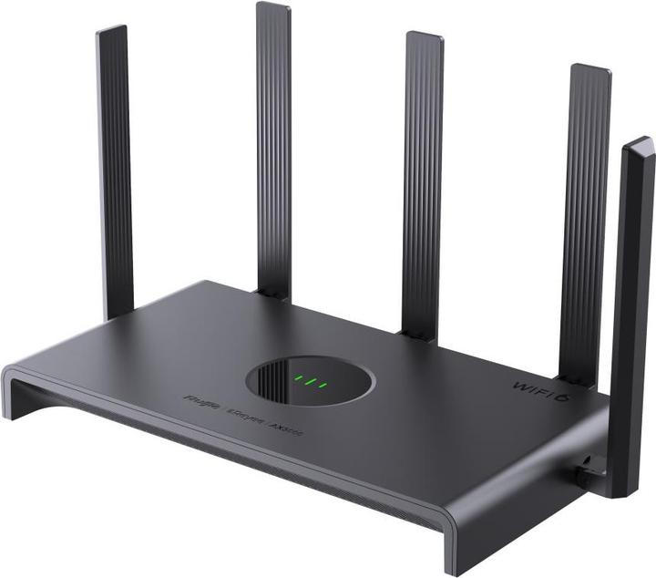 Actual product image Ruijie AX3000 Dual-band Gigabit Wi-Fi 6 Gaming Router. Next-Gen Gigabit Wi-Fi 6 Speedâ2402 Mbps on 5 GHz