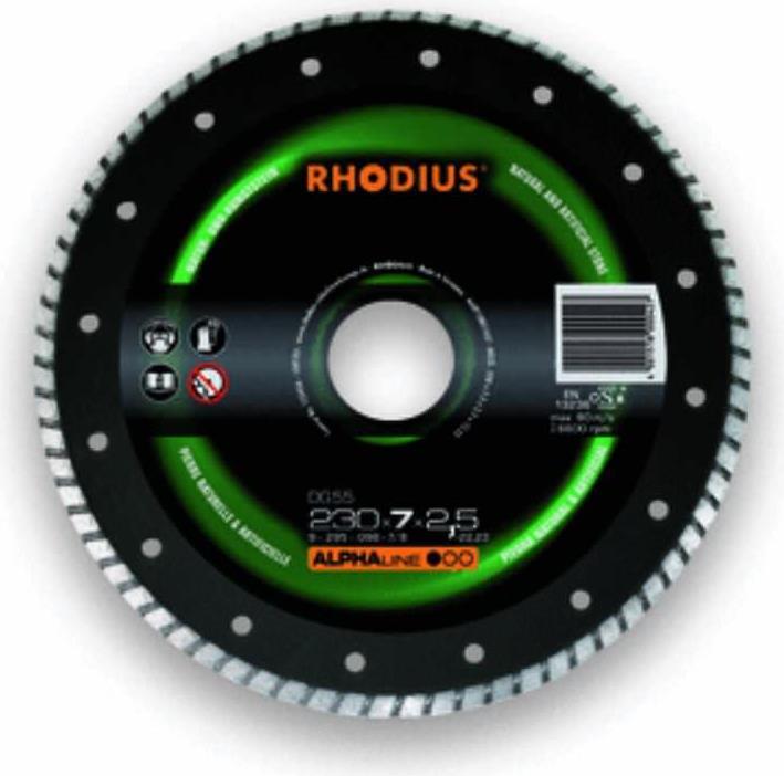 Produktbild Rhodius Diamanttrennscheibe gerade DG55 Ø 125 x 7,0 x 1,9 x 22,23mm