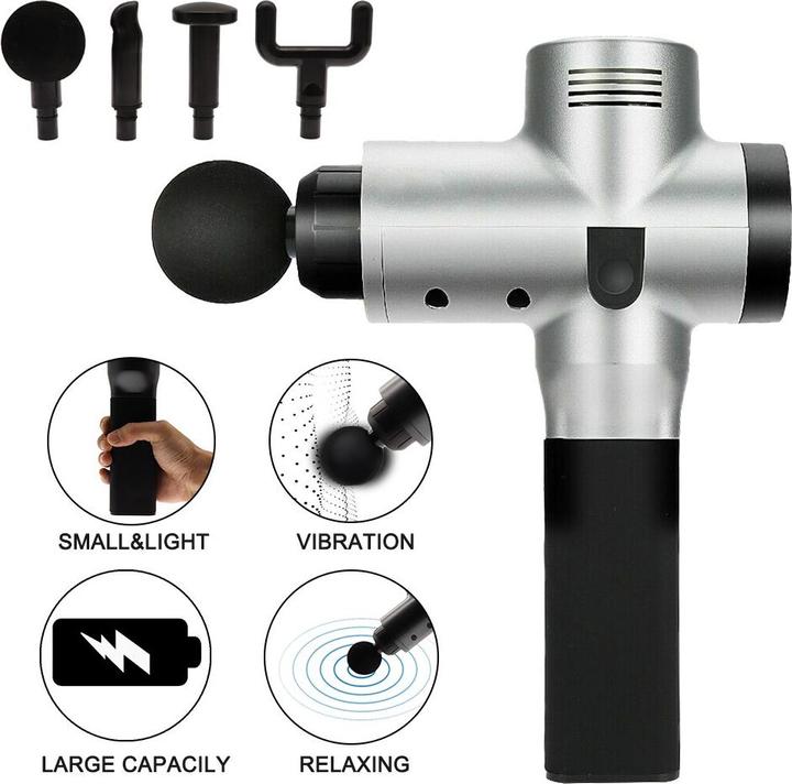 Actual product image PhoneLook Massage Gun Premium Pistolet de massage électronique professionnel pour relaxation musculaire incl..