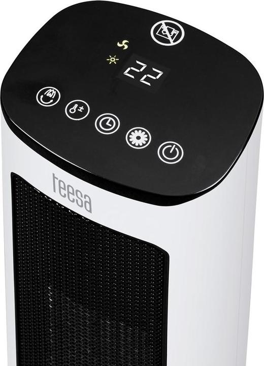 Immagine prodotto Teesa Ventilatore a colonna PTC 1000/2000W con funzione di imitazione camino (telecomando) (2000 W)