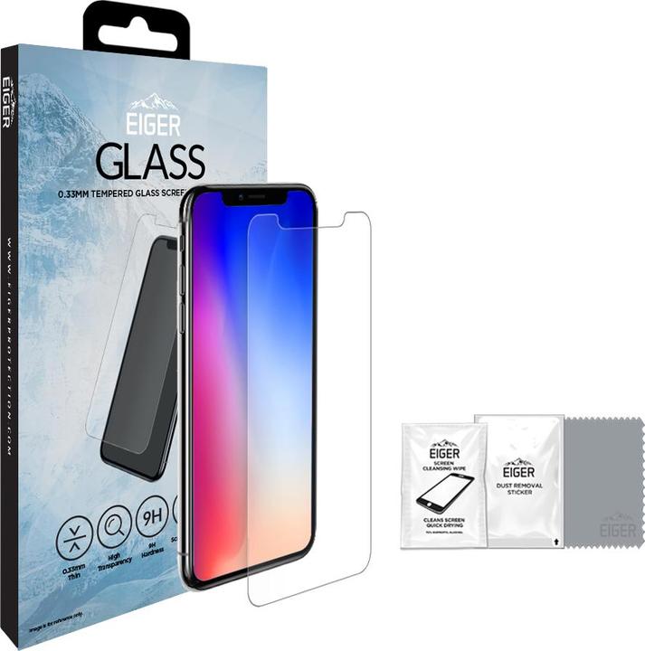 Actual product image Eiger Mountain Glass Clear (1 Piece, Apple iPhone XS Max)