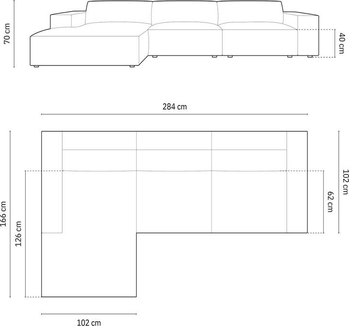 Actual product image Micadoni Jodie (Corner sofa)