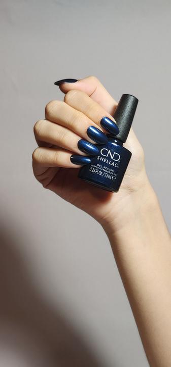 Actual product image CND Shellac Midnight Flight 457 (Midnight Flight, UV gel varnish)
