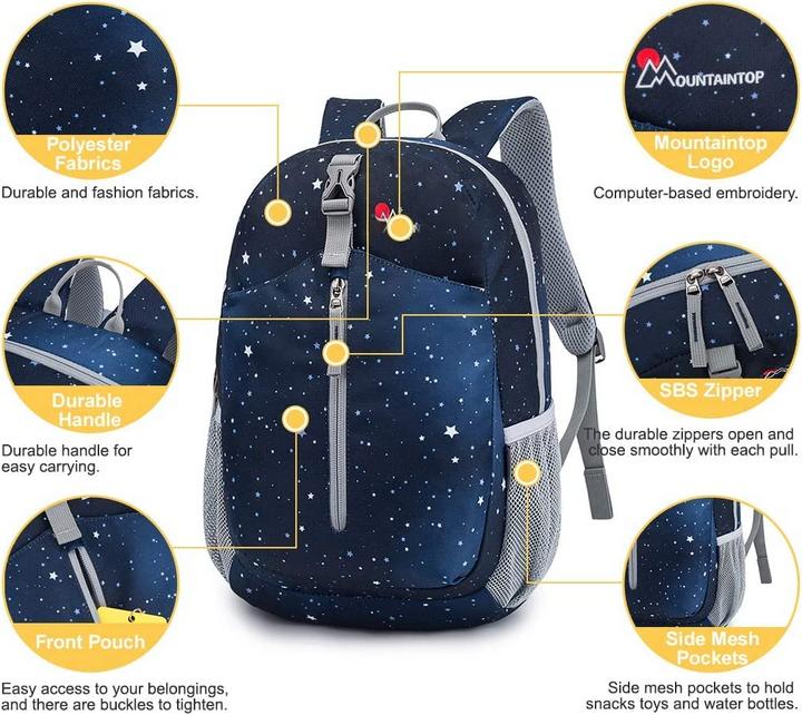 Produktbild Only-Bags.Store Kinderrucksack Tagesrucksack Grundschule Tagesrucksack Schulrucksack für die Schule Freizeitreisen (12 l)