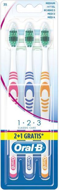 Oral-B 1,2,3 Classic Care (Medio, 3 x)