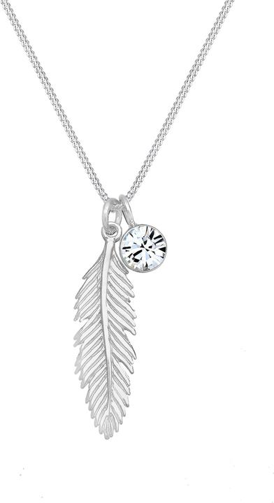 Actual product image Elli Boho, Feather (925 sterling silver, Glass crystal)