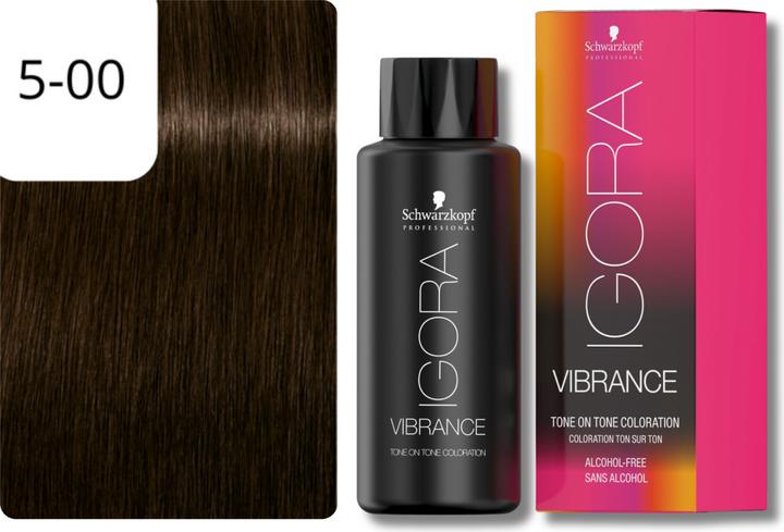 Image du produit Schwarzkopf Professional Coloration IGORA VIBRANCE Tone On Tone (5-00 Extra brun clair)
