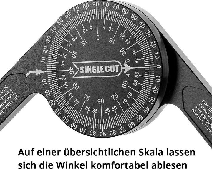 Produktbild Stahlwerk Winkelmesser 360° Grad Aluminium Gehrungswinkelmesser