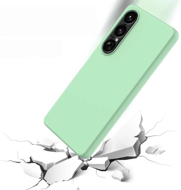 Produktbild Cover-Discount Sony Xperia 1 VII - Silikon Gummi Hülle mit Riemen (Sony Xperia 1 VI)