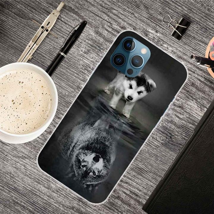Produktbild Ueli Express iPhone 14 Pro Super Slim Gummi Schutzhülle Hund (Apple iPhone 14 Pro)