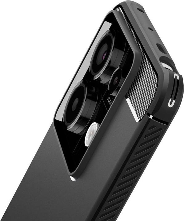 Actual product image Spigen Rugged Armor Xiaomi Redmi Note 13 Pro 5G / Poco X6 5G czarny/matte black ACS07254 (Xiaomi Redmi Note 13 Pro 5G)