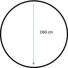 Productafbeelding Masterjero Spiegel Verlicht LED Luna Rond D60 (60 x 60 cm)