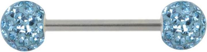 Bijouteria Zungenpiercing (Chirurgenstahl, Kristall)