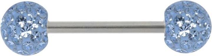 Bijouteria Zungenpiercing (Chirurgenstahl, Kristall)