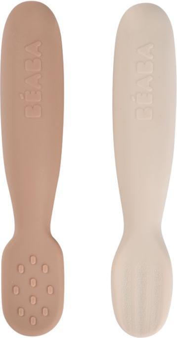 Produktbild Beaba Lernlöffelset (2 Stk.) braun/samtgrau