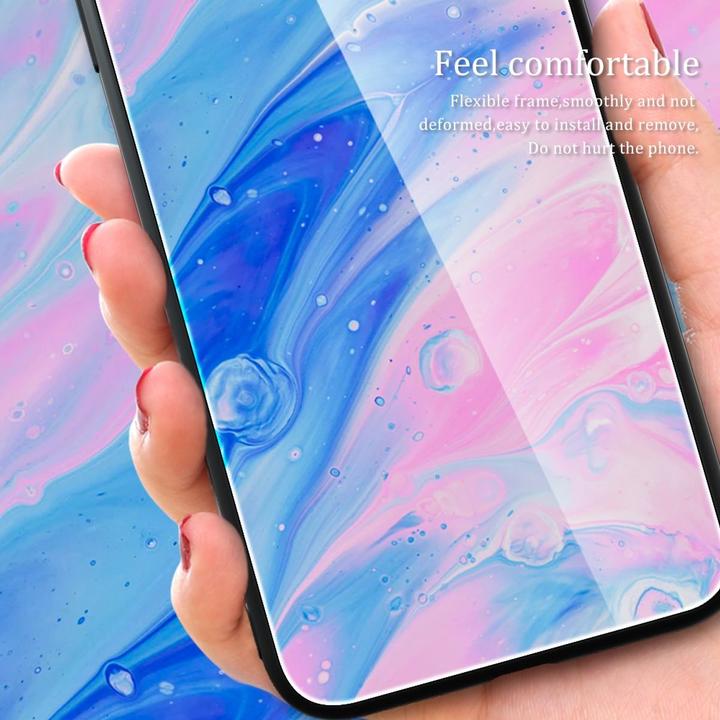 Produktbild König Design Hülle Handy Schutz für Apple iPhone 12 13 14 Pro Max mini Plus Case Glas Cover (Apple iPhone 14 Pro)