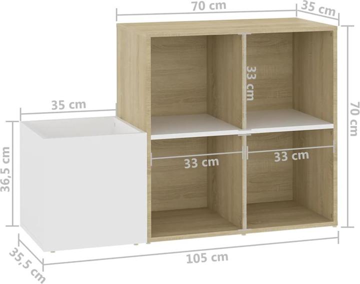 Actual product image VidaXL Kamila (105 x 35.5 x 70 cm)