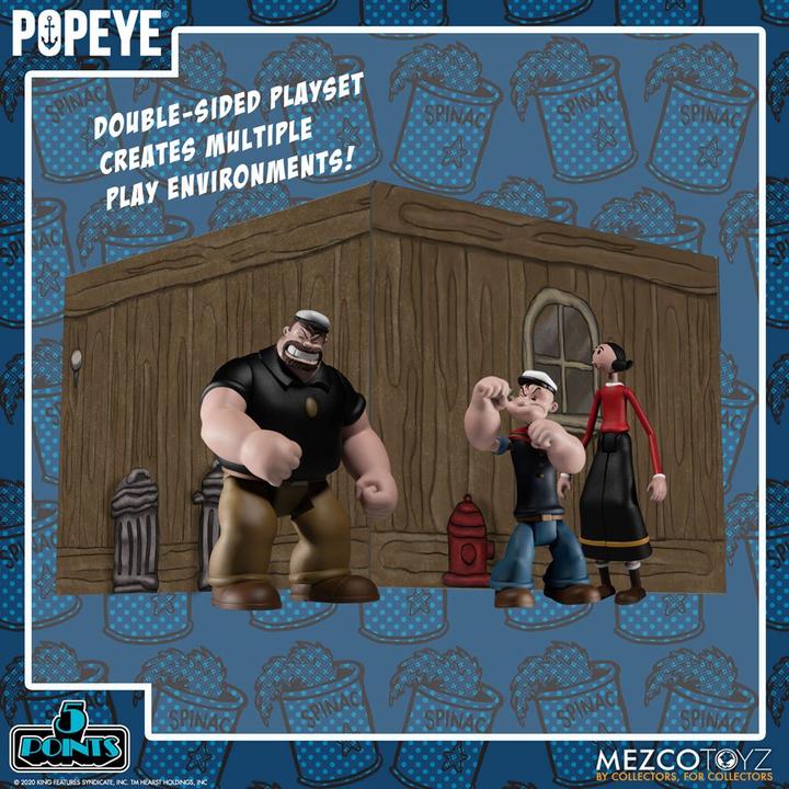 Produktbild Mezco Toys Popeye - 5 Points: Box Set - Deluxe