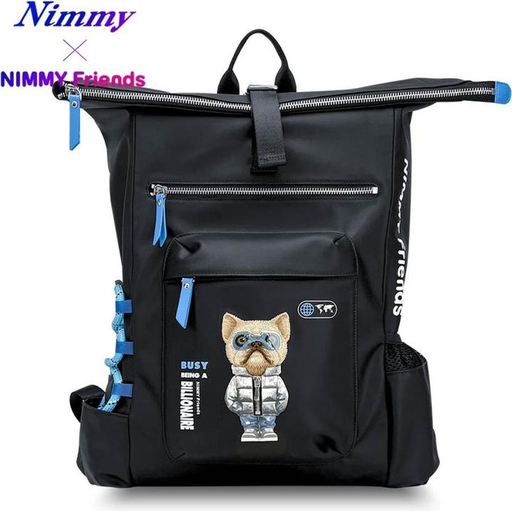 Actual product image Nimmy Cool&Cute 2.0 Dog laptop backpack black