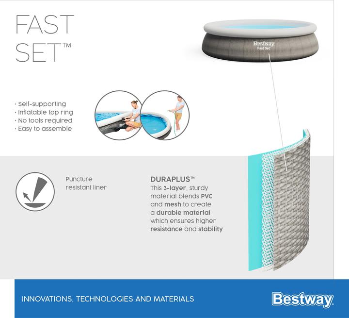 Produktbild Bestway 57443 (366 x 76 cm)