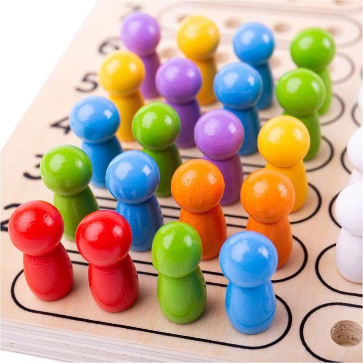 Actual product image Bigjigs Wooden game Crack the Code (Multilingual)