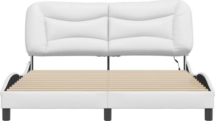 Actual product image VidaXL Bed frame with LED imitation leather (160 x 200 cm)