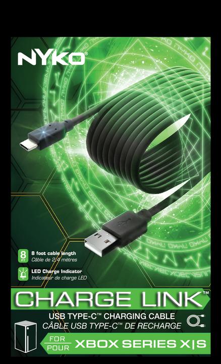 Produktbild Nyko Charge Link USB/USB-C for Playstation 5 / Xbox Series X - S - 2,5 meter (PS5, Xbox Series X)