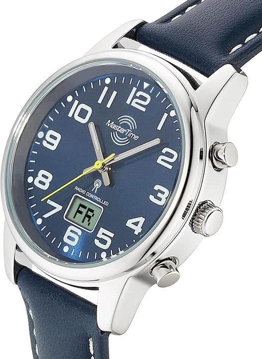 Actual product image Master Time MTLA-10818-32L Radio controlled ladies watch 34mm 3ATM (Radio-controlled clock, Analogue wristwatch, Rotatable bezel, Digital watch, 34 mm)