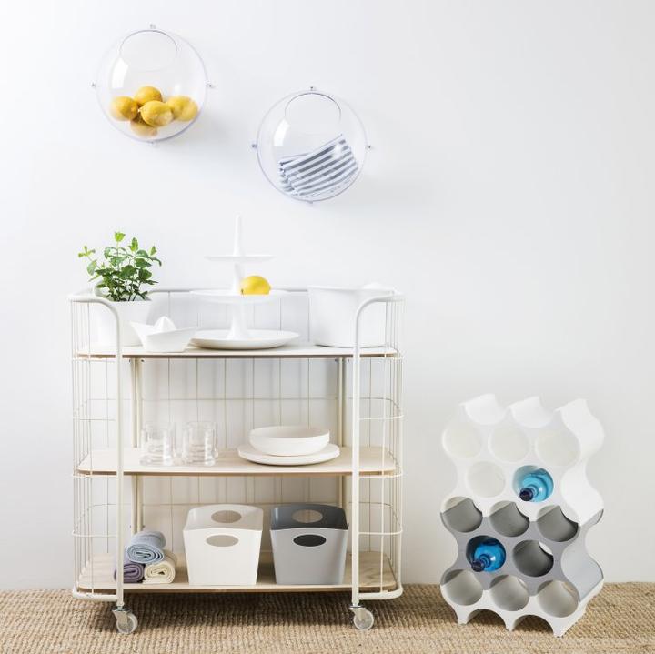 Actual product image Koziol Bottle rack SET-UP Deep Grey (24 x 36 x 37 cm, 10 Fl.)